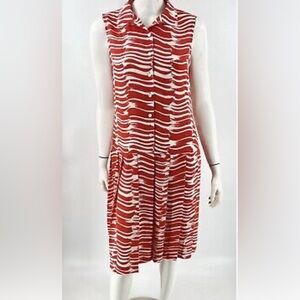Cabi Brushstroke Dress women’s XS midi length- old money-Sunday’s best-modest